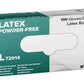 Strong Manufacturers White 4.5 Mil PF Latex Gloves - 1,000 Case Count
